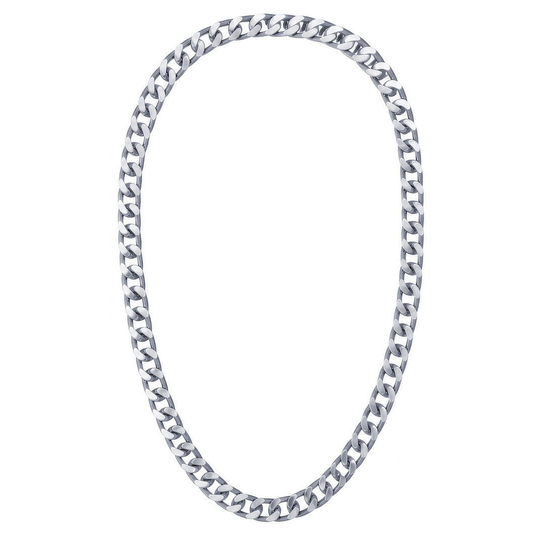 Thick armour chain aluminium necklace 1,1cm 70cm