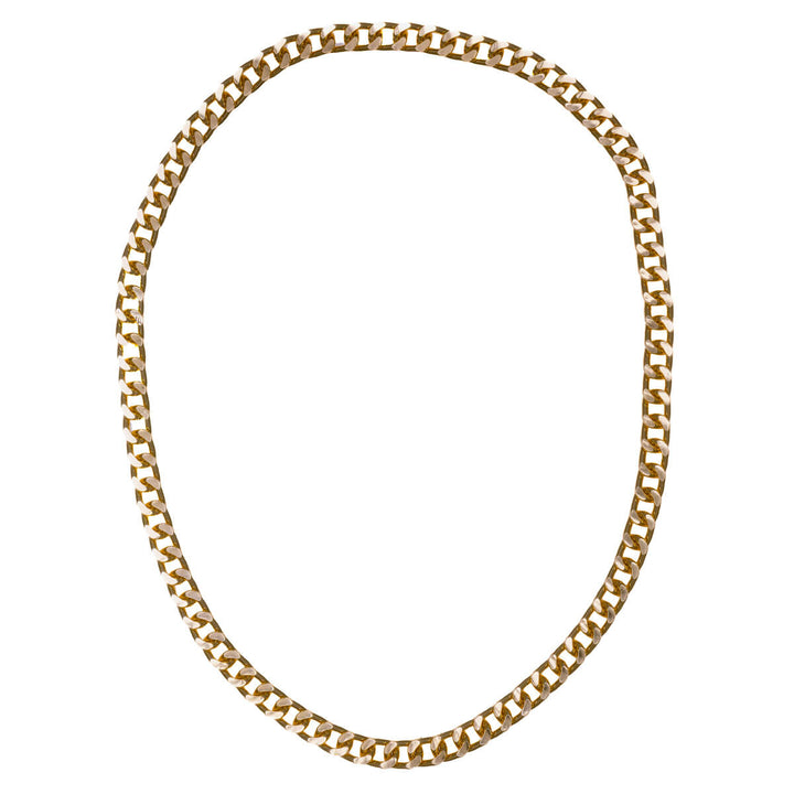 Tjock pansarkedja aluminiumhalsband 1,1cm 70cm