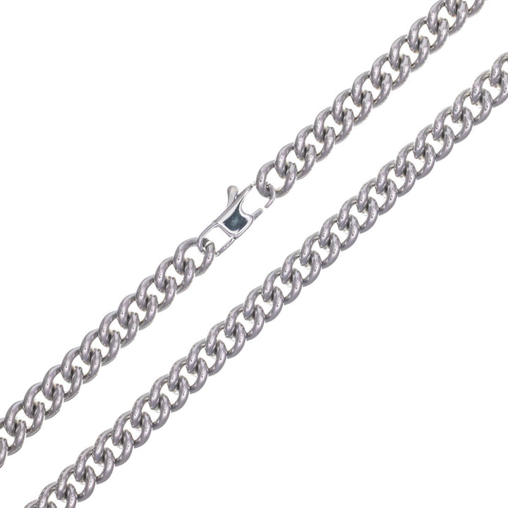 Tight armour chain steel necklace 6mm 60cm (Steel 316L)