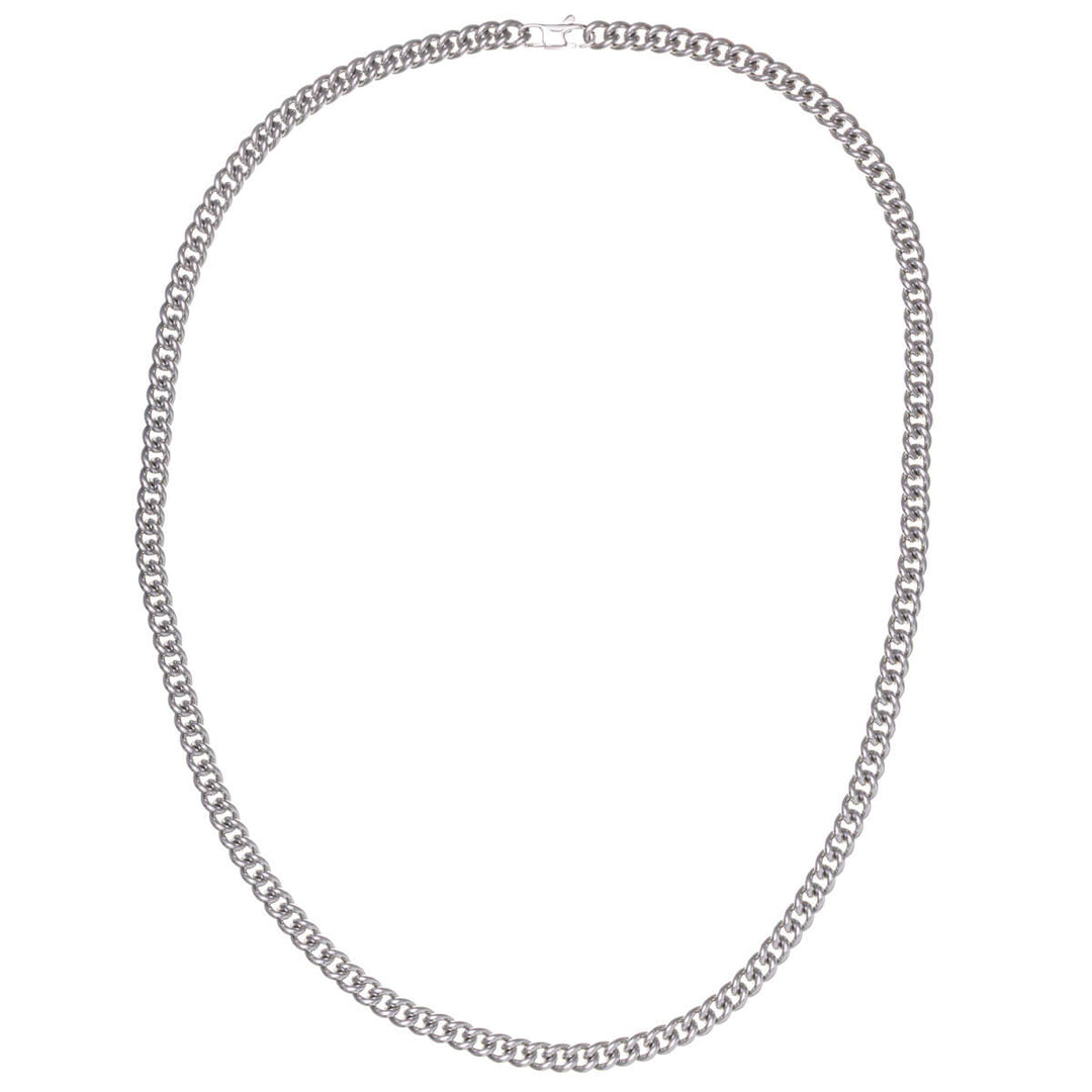 Tight armour chain steel necklace 6mm 60cm (Steel 316L)
