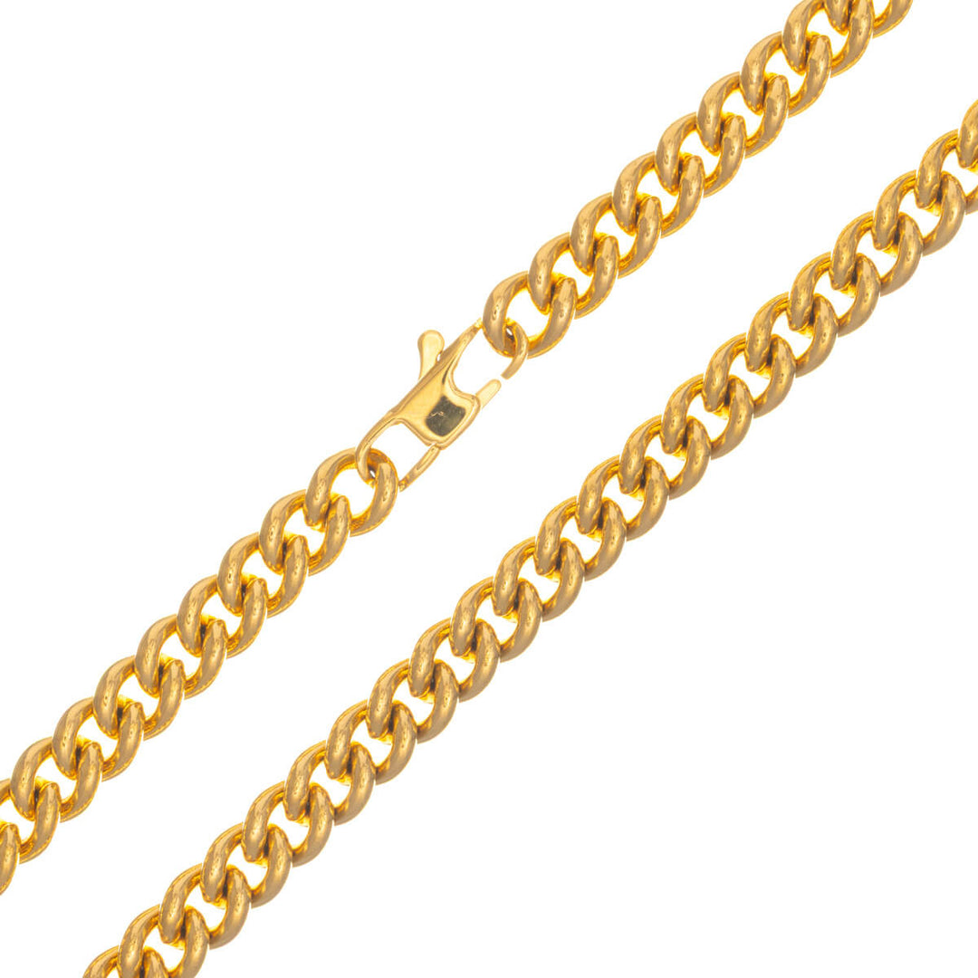 Tight armour chain steel necklace 6mm 60cm (Steel 316L)