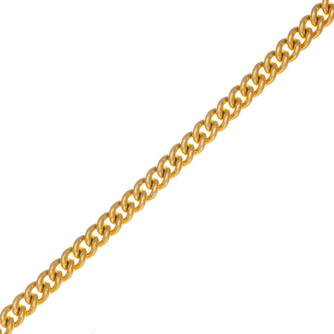 Tight armour chain steel necklace 6mm 60cm (Steel 316L)