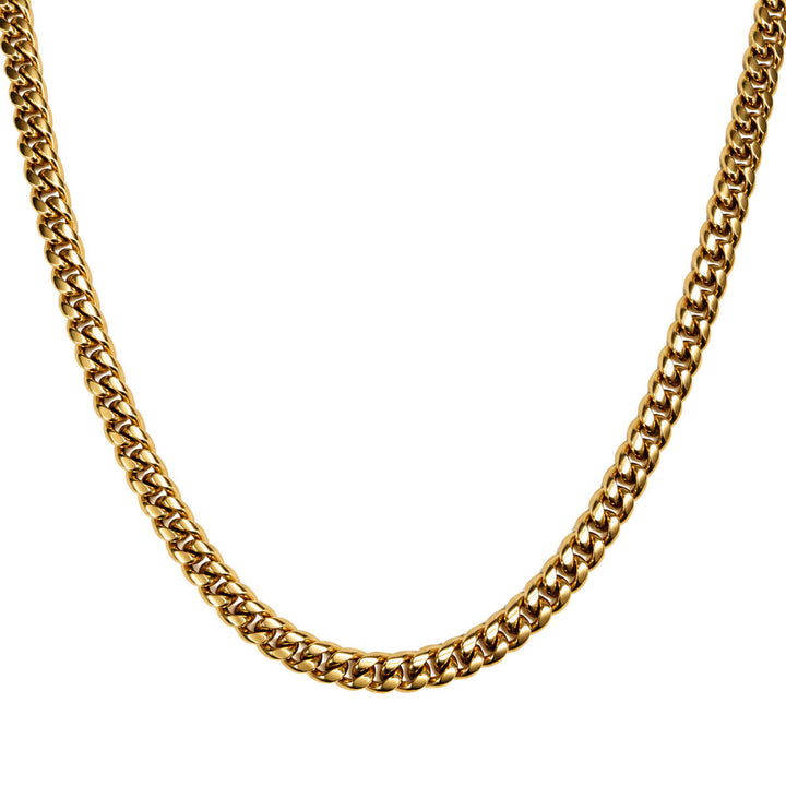 Steel armoured chain necklace 6mm 60cm (Steel 316L)
