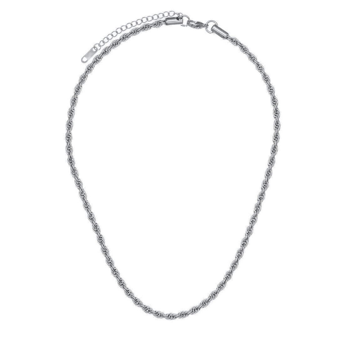 Cordelia chain steel necklace 4mm 40cm (Steel 316L)