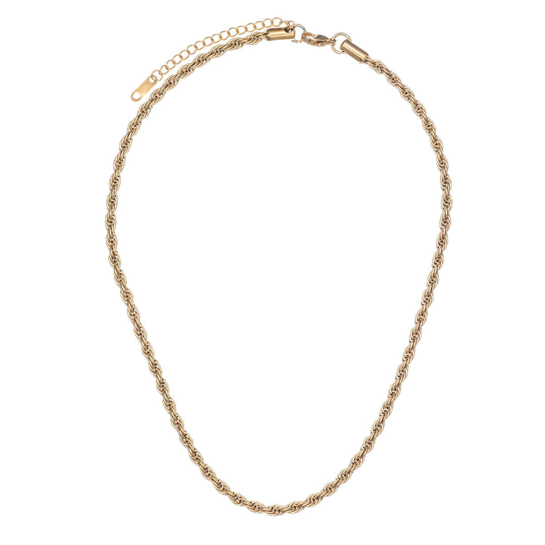 Cordelia chain steel necklace 4mm 40cm (Steel 316L)