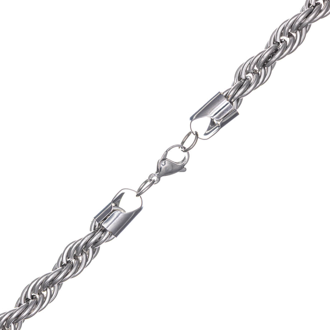 Steel cordelia necklace 10mm 70cm (Steel 316L)