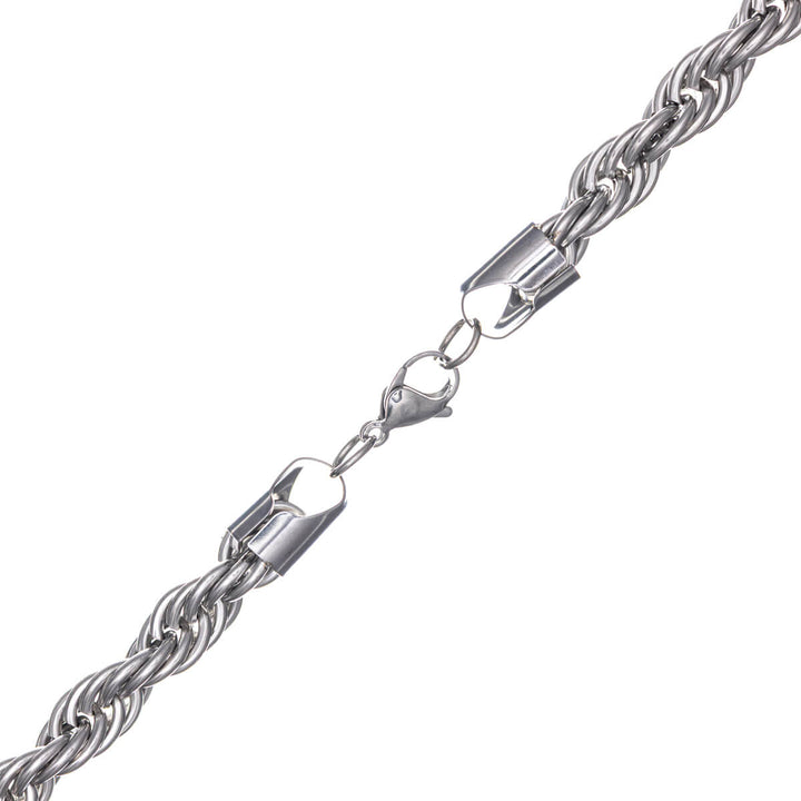 Steel cordelia necklace 10mm 70cm (Steel 316L)