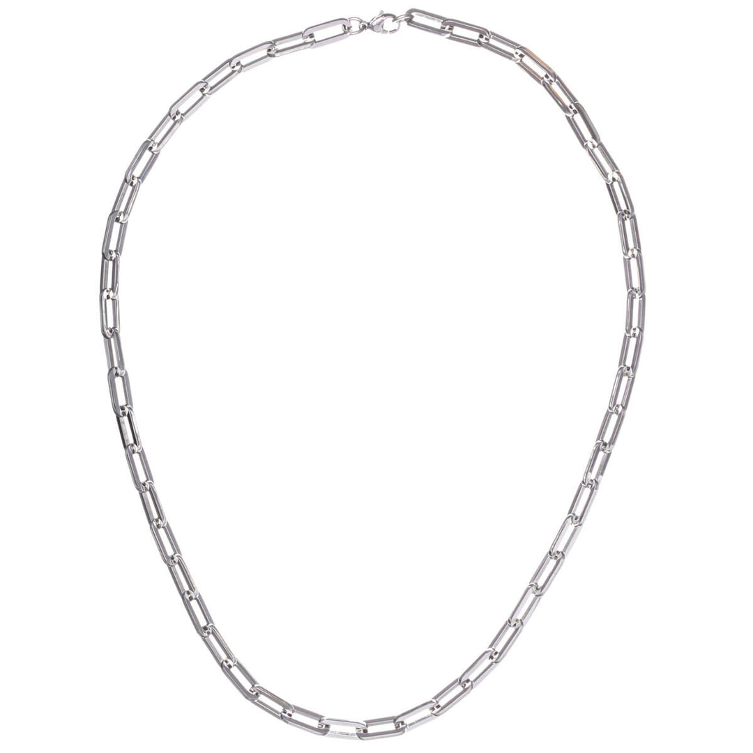 Steel cable necklace 6mm 55cm (Steel 316L)