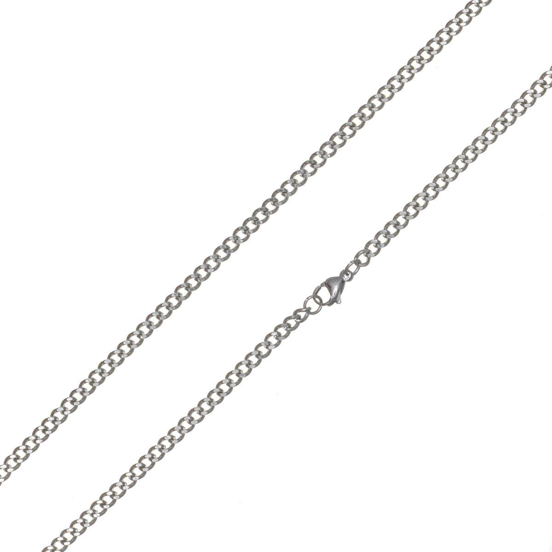 Tunn pansarkedja 3,7 mm 50 cm – kirurgiskt stål (316L)