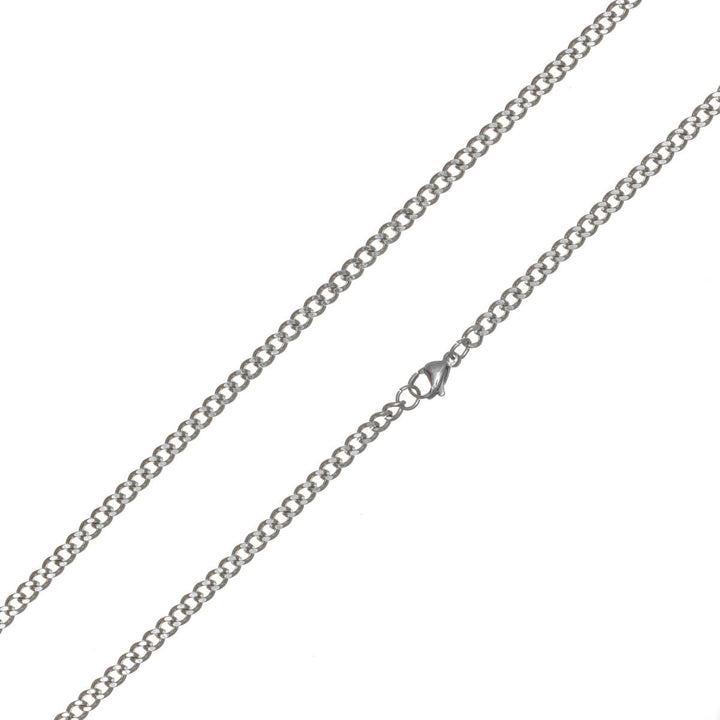 Tunn pansarkedja 3,7 mm 50 cm – kirurgiskt stål (316L)