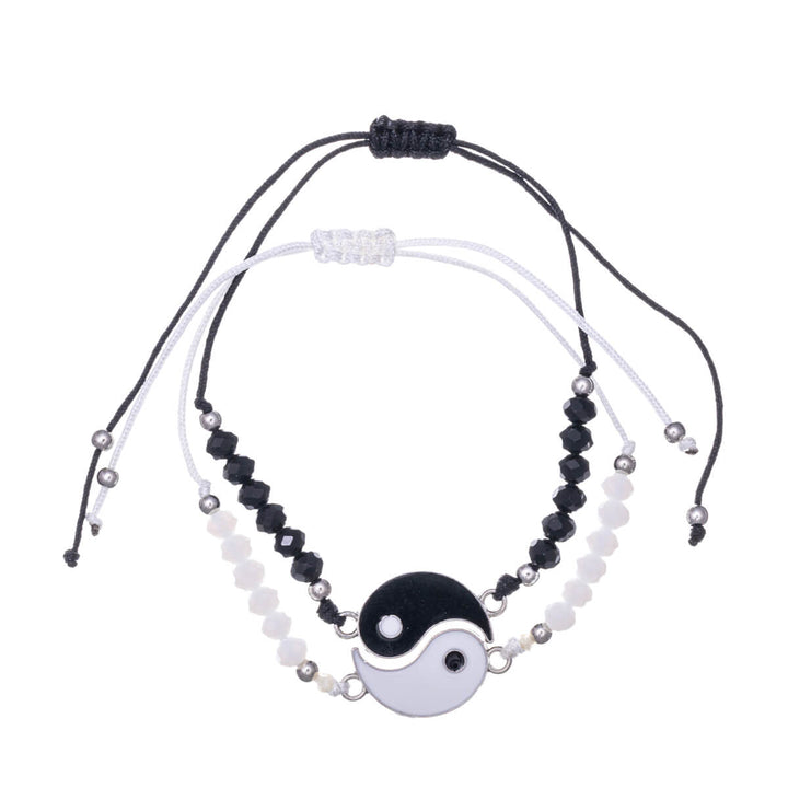 Yin yang armband vänskapsarmband 2st