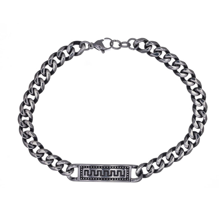 Armour chain plate bracelet 21,5cm (Steel 316L)