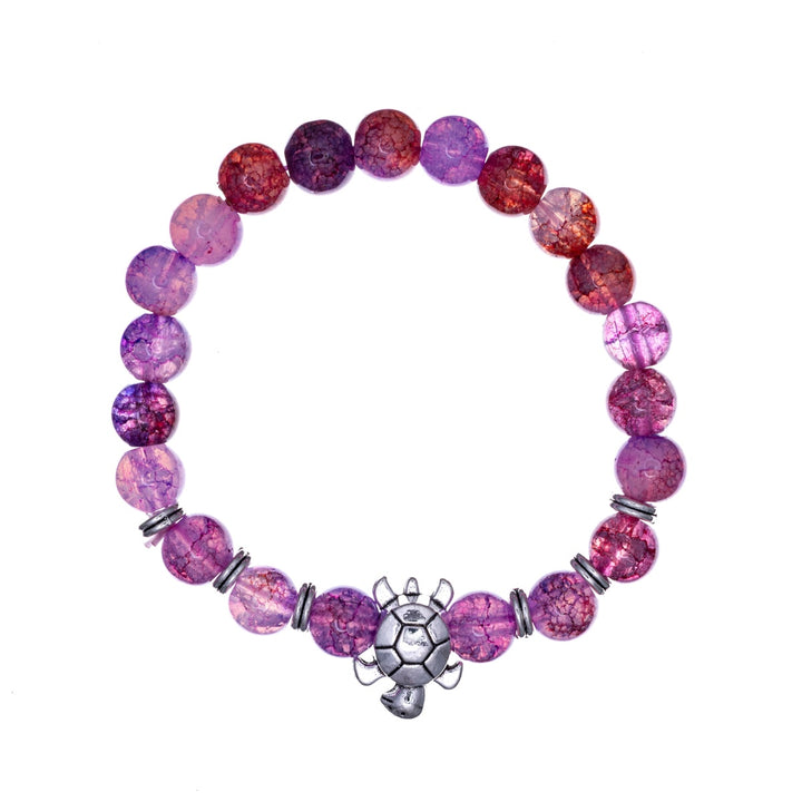 Colourful pearl bracelet turtle jewellery