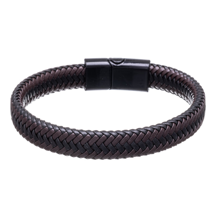 Tvåfärgat flätat armband 21cm