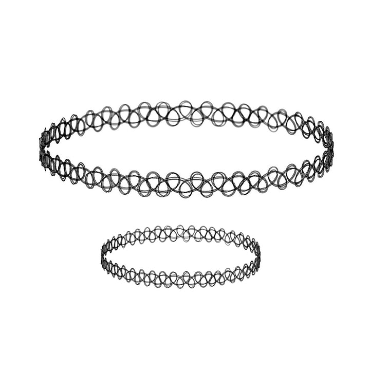 Tatuering Choker halsband + armband