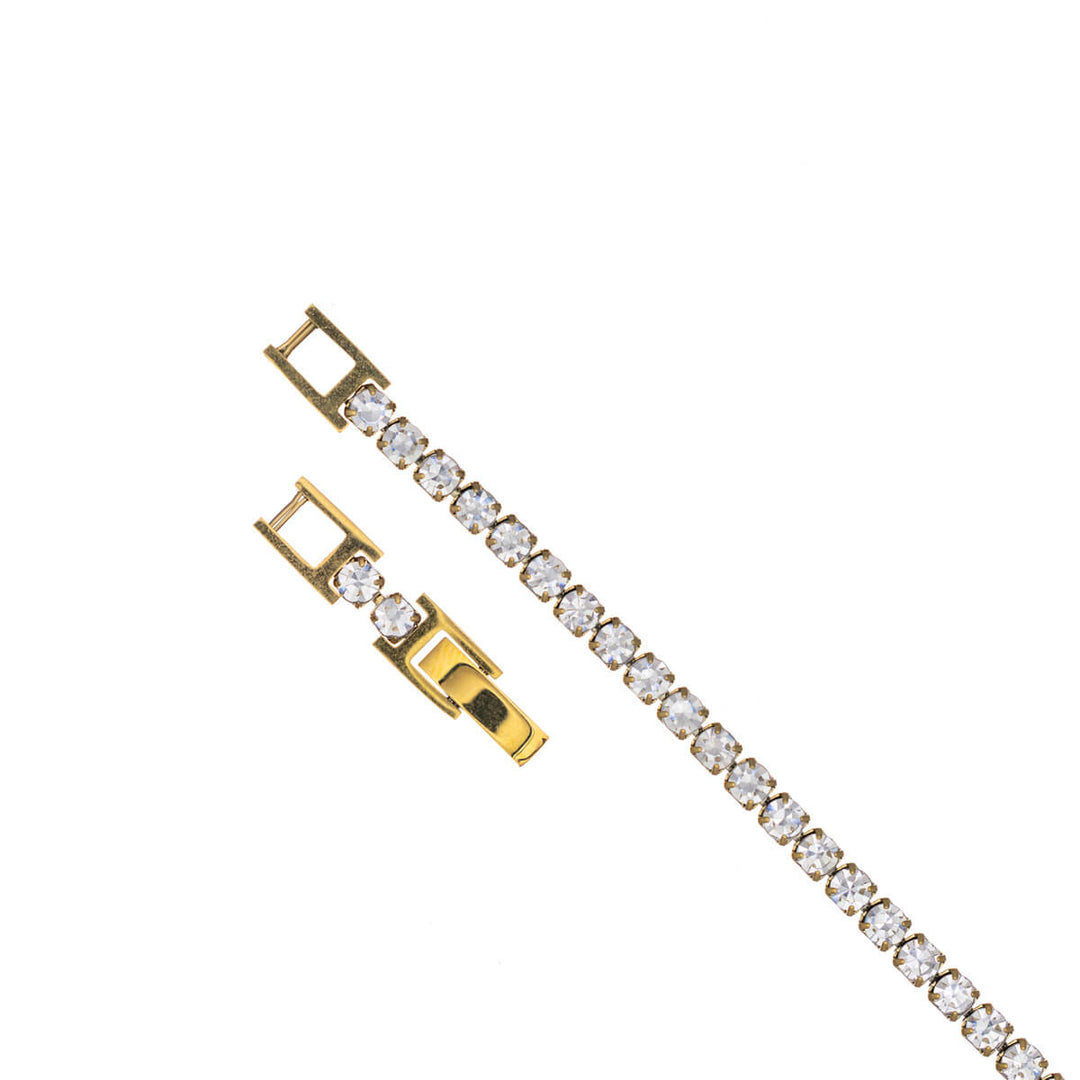 Zirkonia tennisarmband 3mm (Stål 316L)