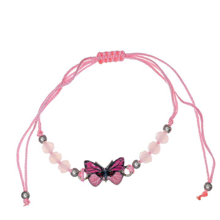 Colourful adjustable butterfly bracelet