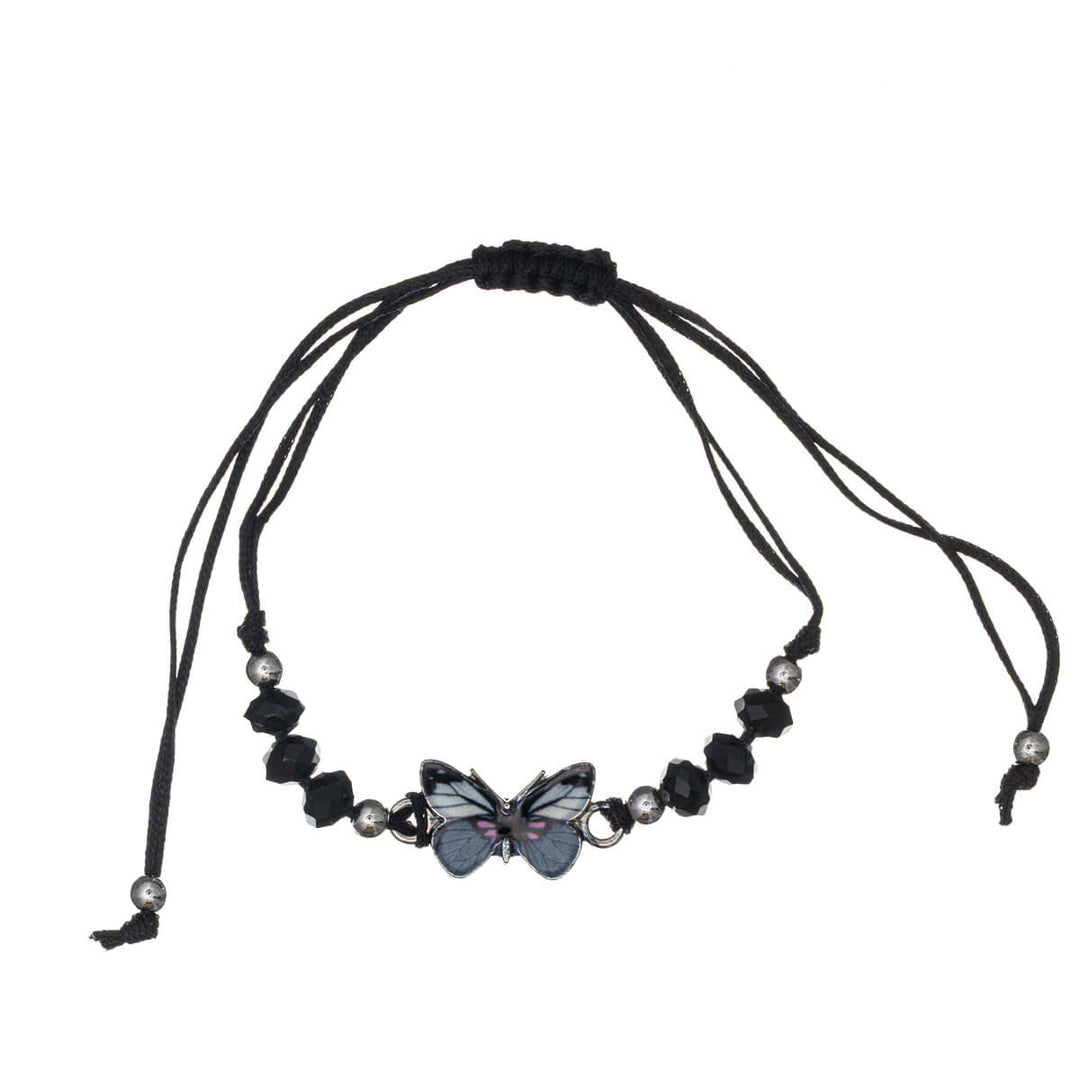 Colourful adjustable butterfly bracelet