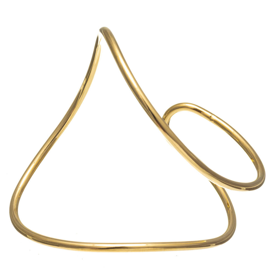 Steel shaped bicep bracelet / bracelet (Steel 316L)