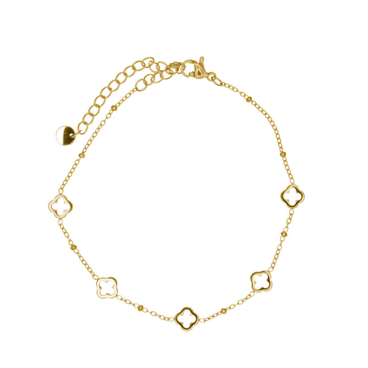 Steel bracelet with flower patterns (Steel 316L)