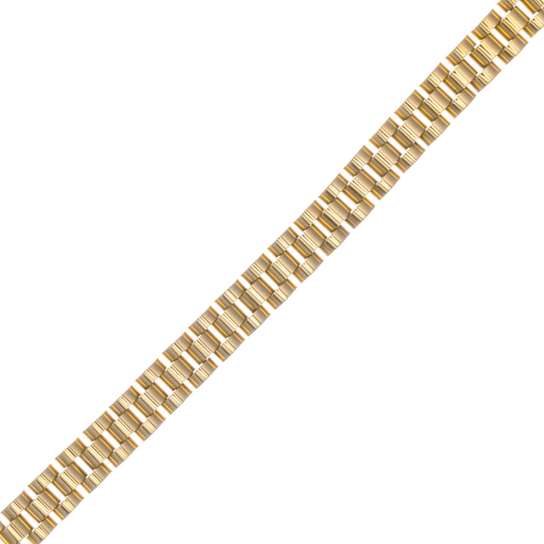 Presidentarmband i stål 1cm (stål 316L)