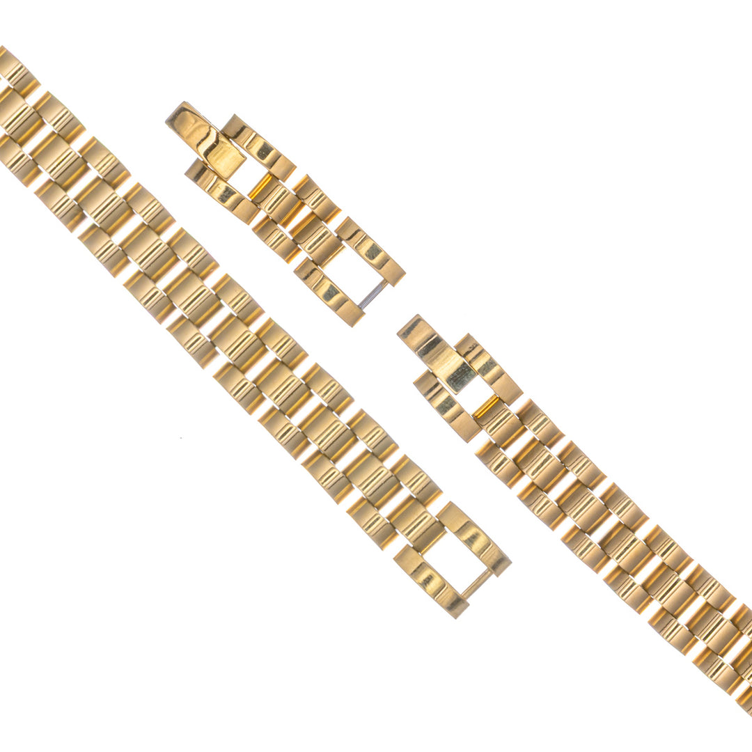 Presidentarmband i stål 1cm (stål 316L)