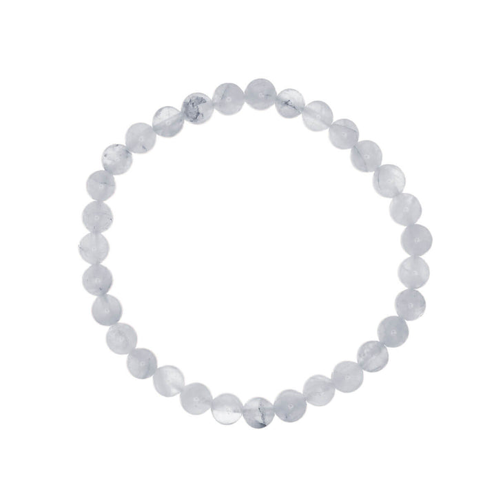 Stenpärla armband flexibel 6mm