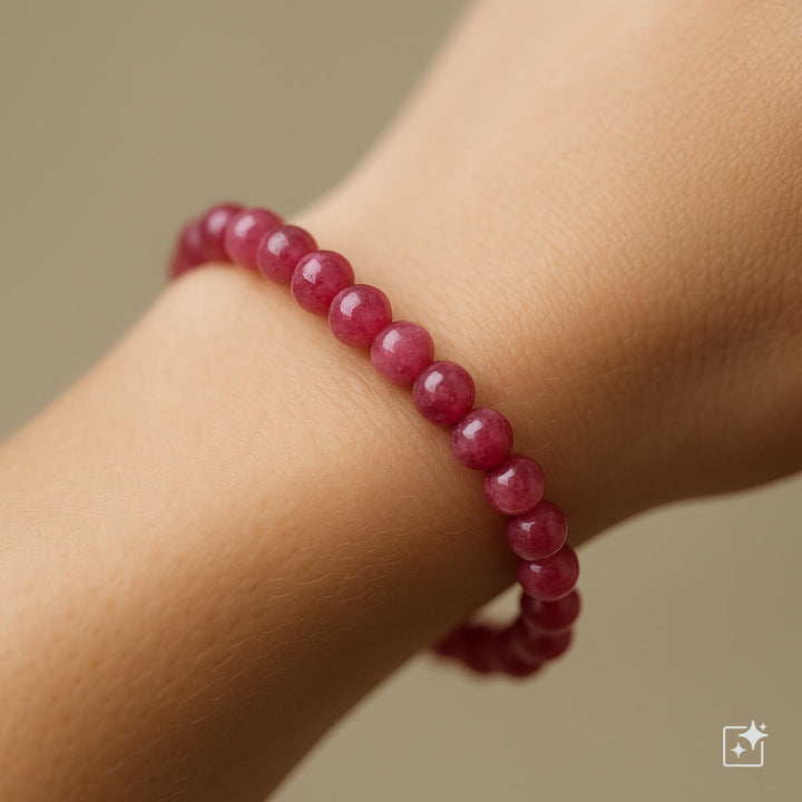 Stenpärla armband flexibel 6mm