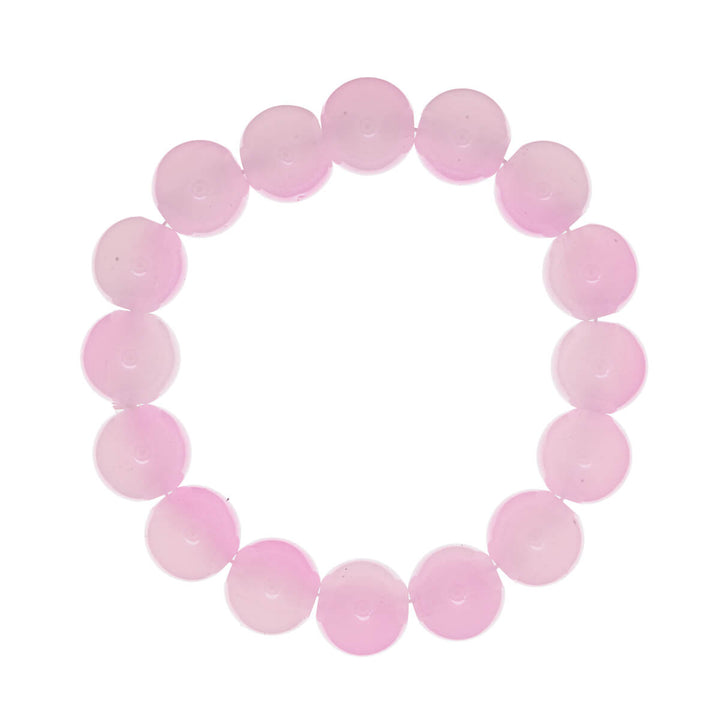 Flexible glass bead bracelet 12mm
