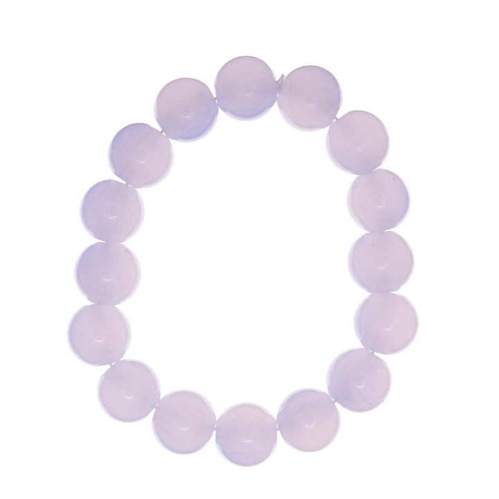 Flexible glass bead bracelet 12mm