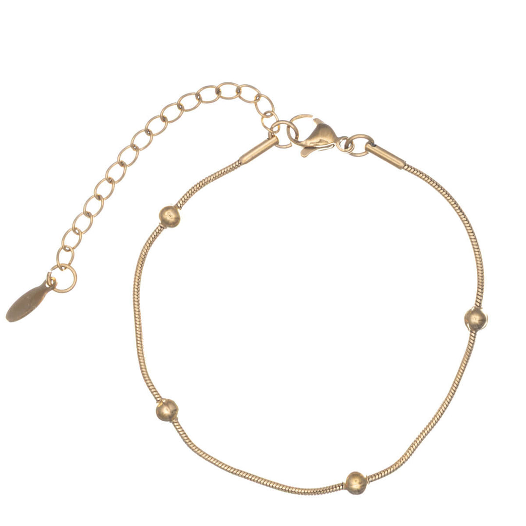 Stålarmband med pärlor (Stål 316L)