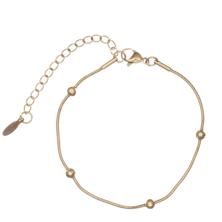 Stålarmband med pärlor (Stål 316L)