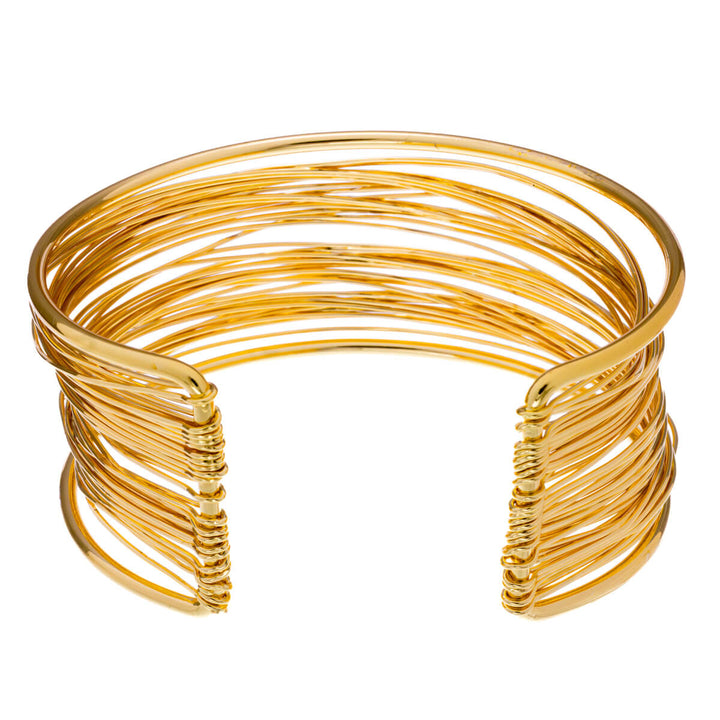 Brett öppet armband i stål (stål 316L)