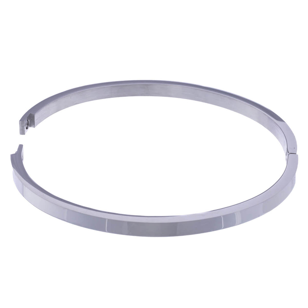 Flat steel bracelet with hinge 5mm (Steel 316L)