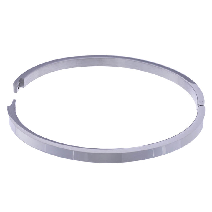 Flat steel bracelet with hinge 5mm (Steel 316L)