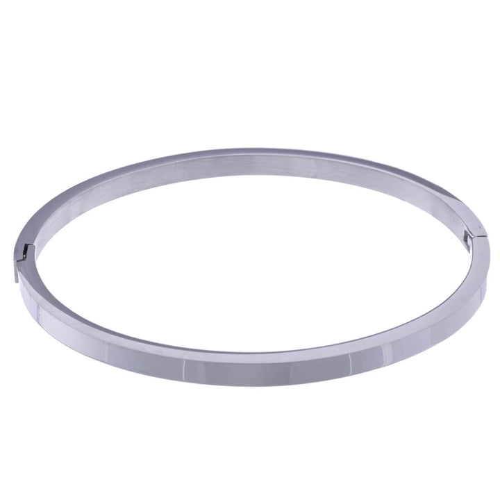 Flat steel bracelet with hinge 5mm (Steel 316L)