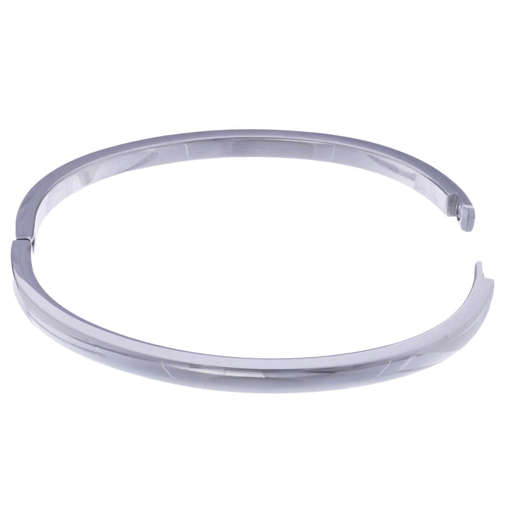 Curved steel bracelet with hinge 4mm (Steel 316L)