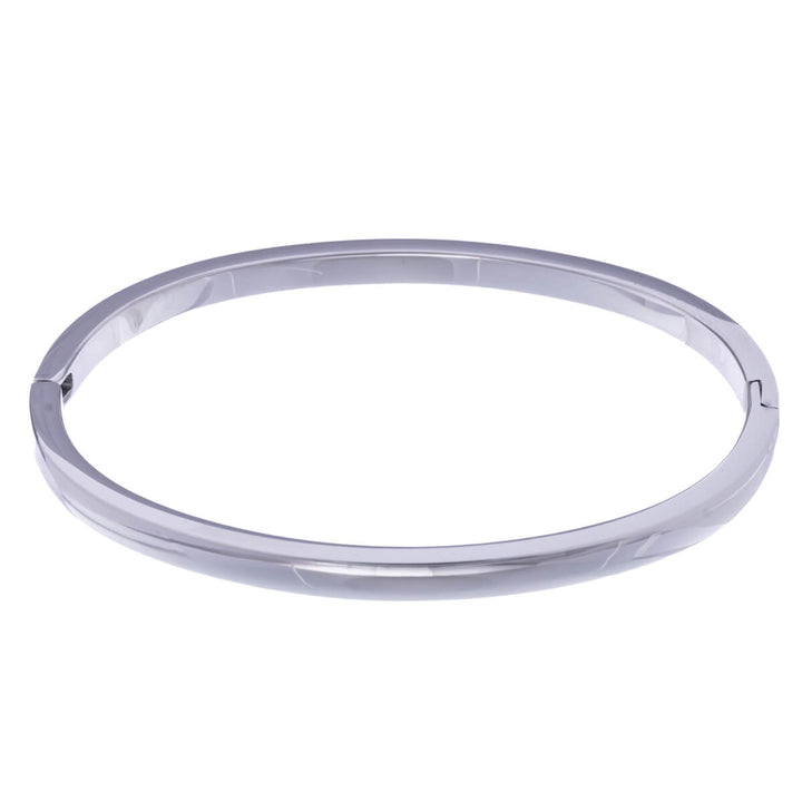 Curved steel bracelet with hinge 4mm (Steel 316L)