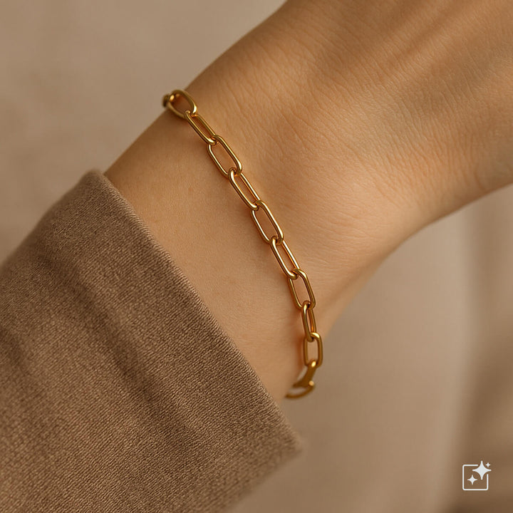 Armband med tunn stålkabel (stål 316L)