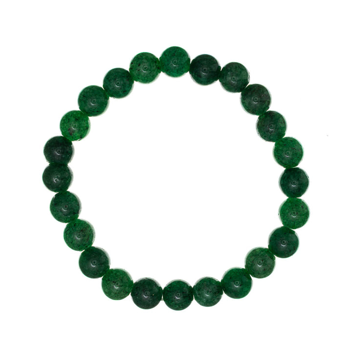Flexible stone bead bracelet 8mm