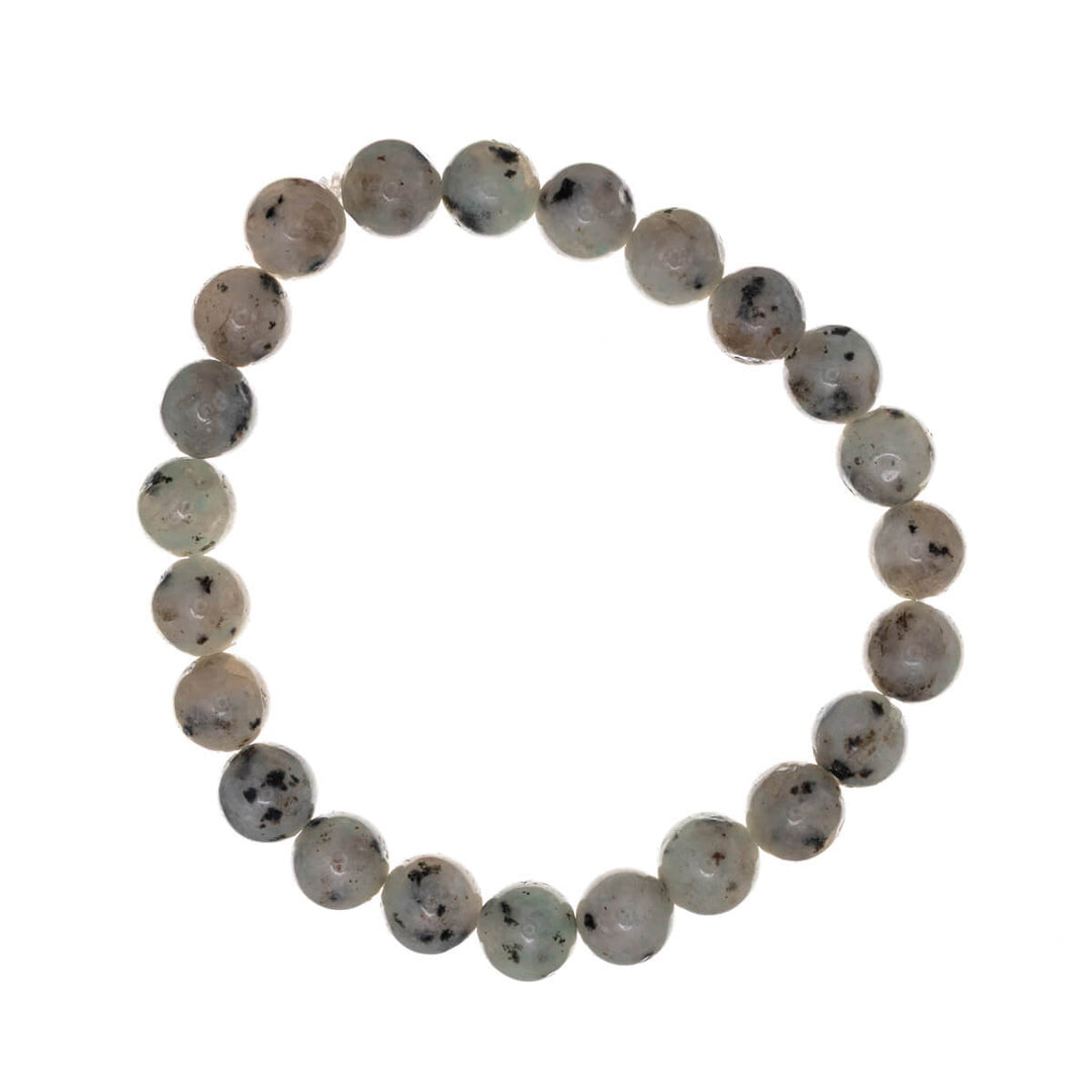 Flexible stone bead bracelet 8mm