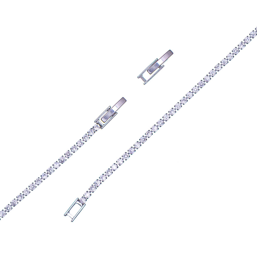 Delikat rund zirkonia tennisarmband