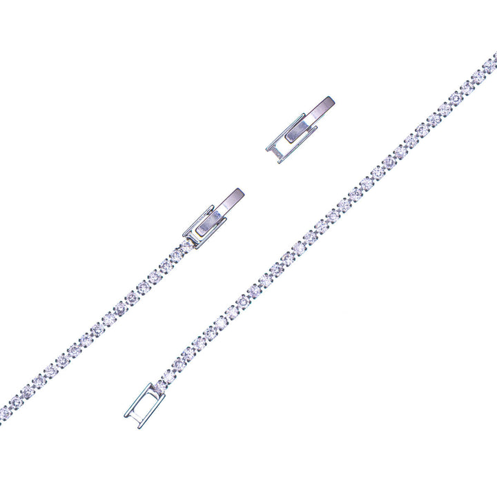 Delikat rund zirkonia tennisarmband