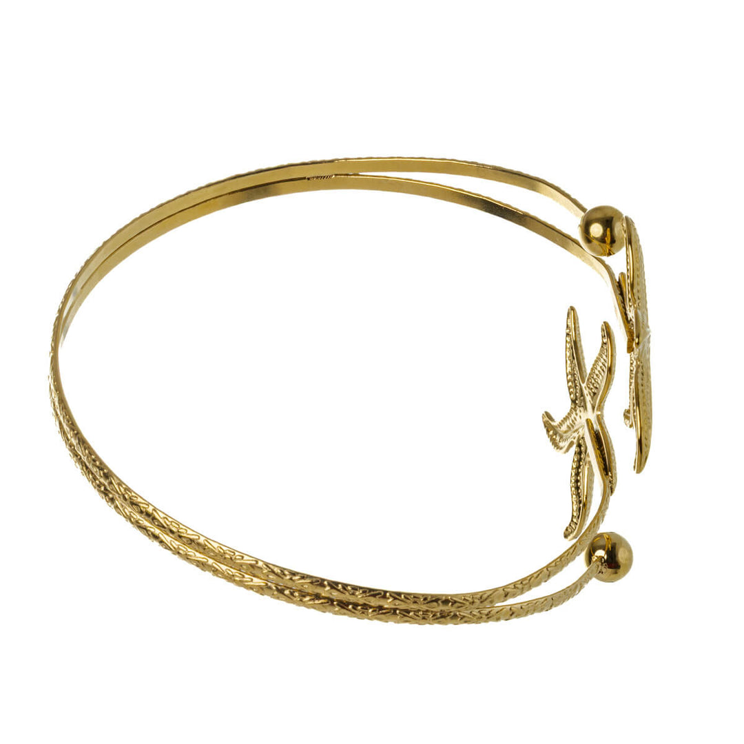 Adjustable steel starfish bracelet (316L stainless steel)