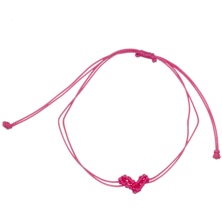 Justerbart hjärtformat armband