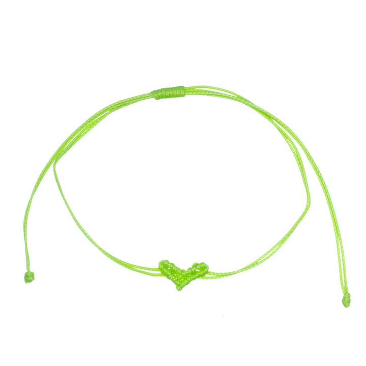 Justerbart hjärtformat armband