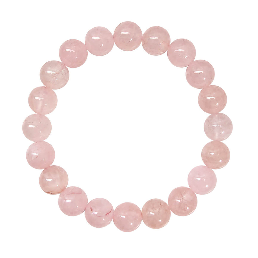 Elastiskt armband med stenpärlor, 10 mm