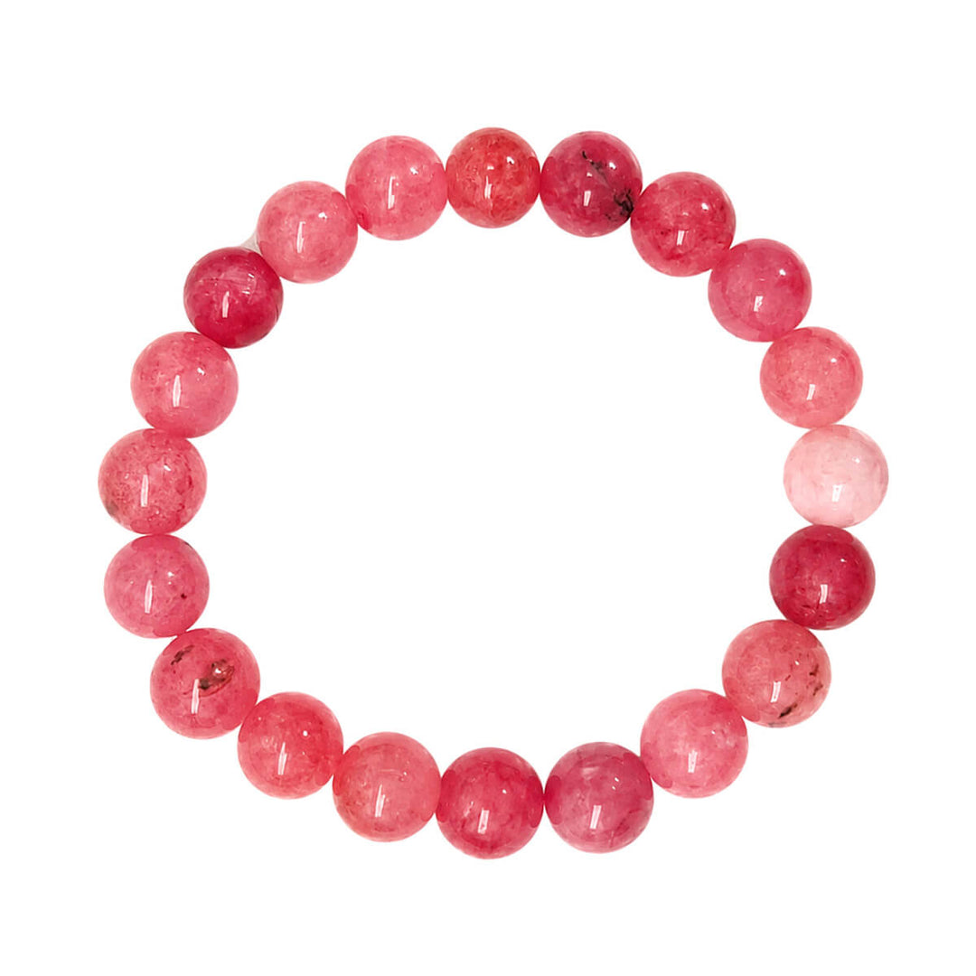 Elastiskt armband med stenpärlor, 10 mm