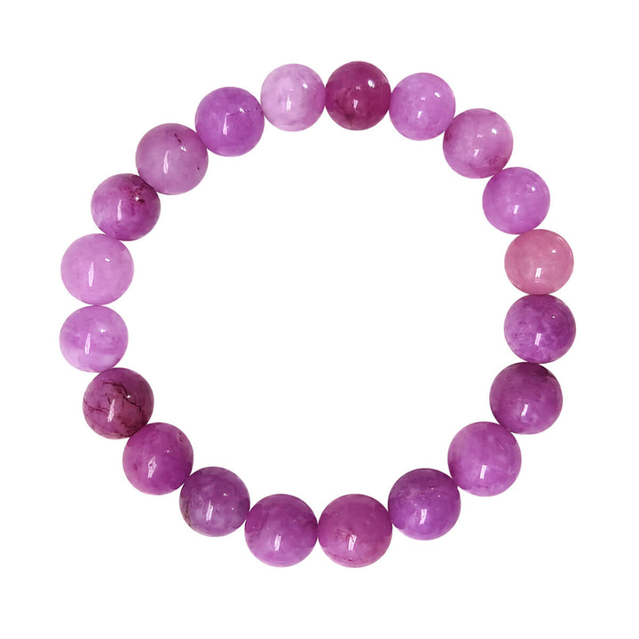 Elastiskt armband med stenpärlor, 10 mm