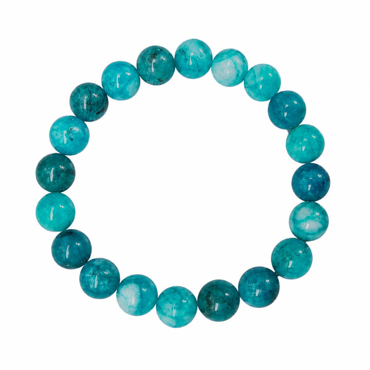 Elastiskt armband med stenpärlor, 10 mm